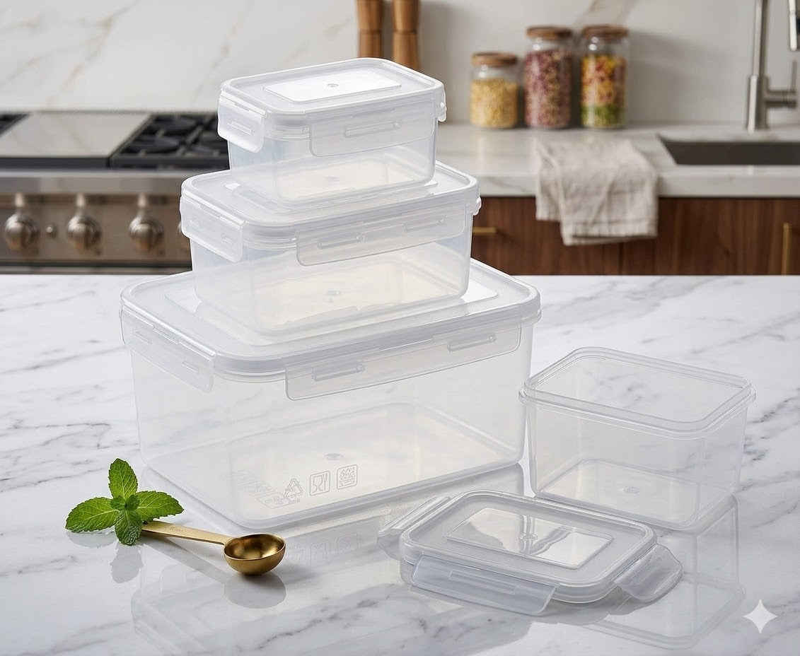 Plastic Tupperware Container 4 in 1