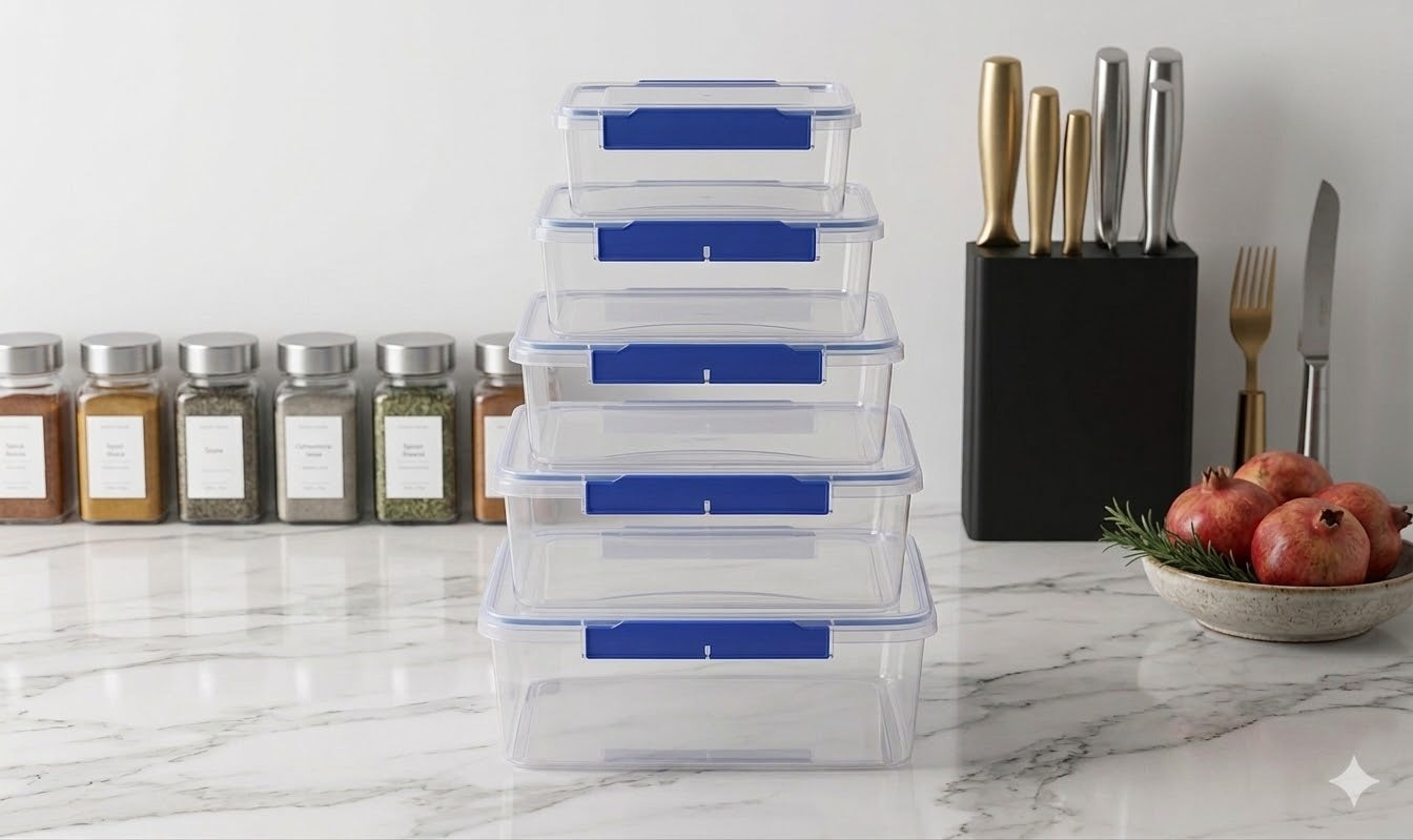 Plastic Tupperware Sturdy Container