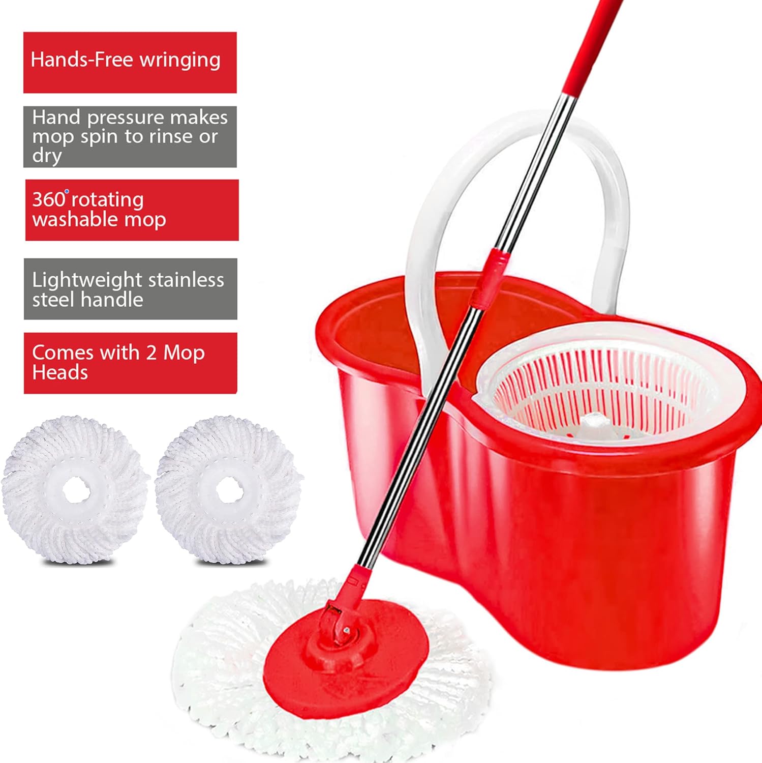 Plastic Cleaning Mop Set with Bucket
