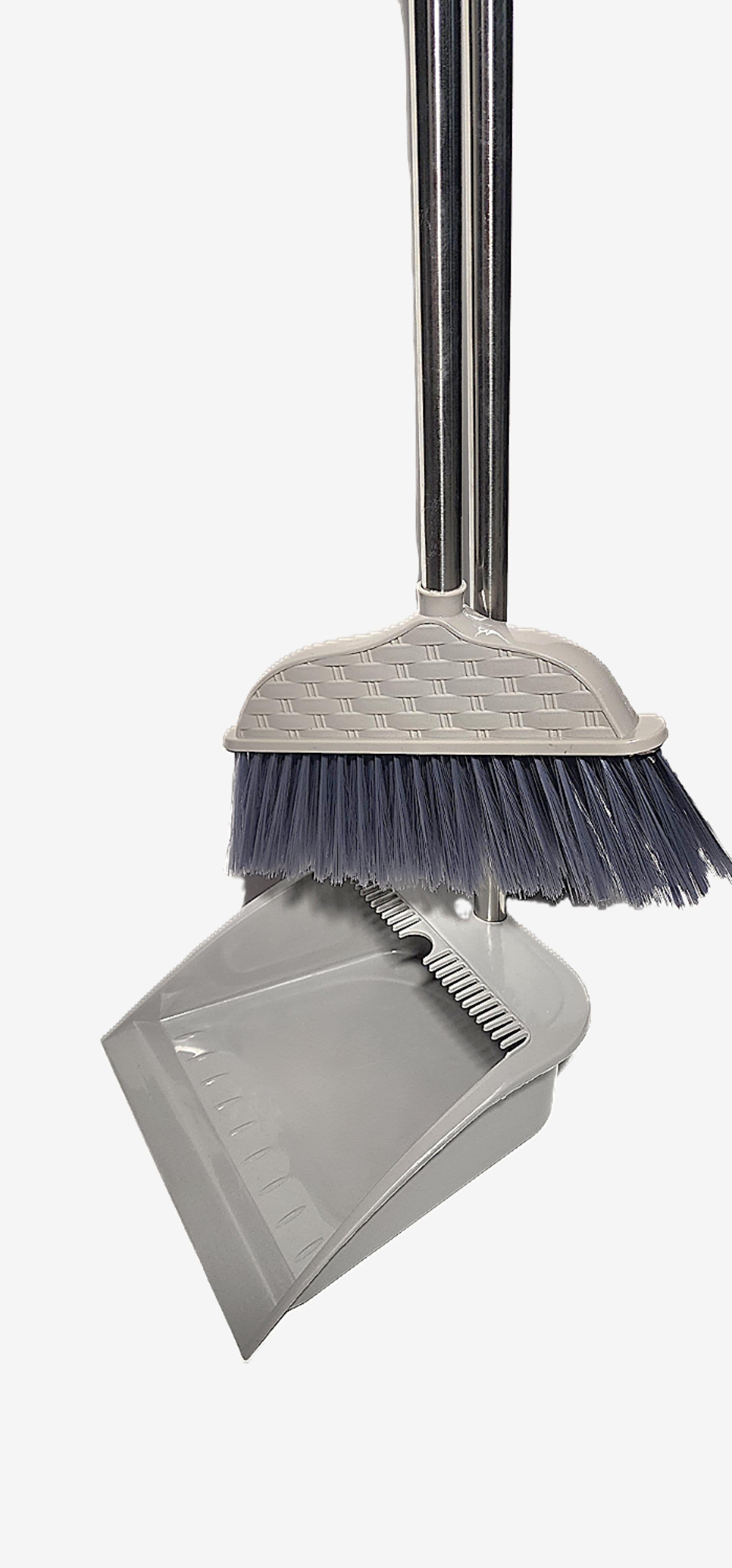 Long Broom with Dustpan Set