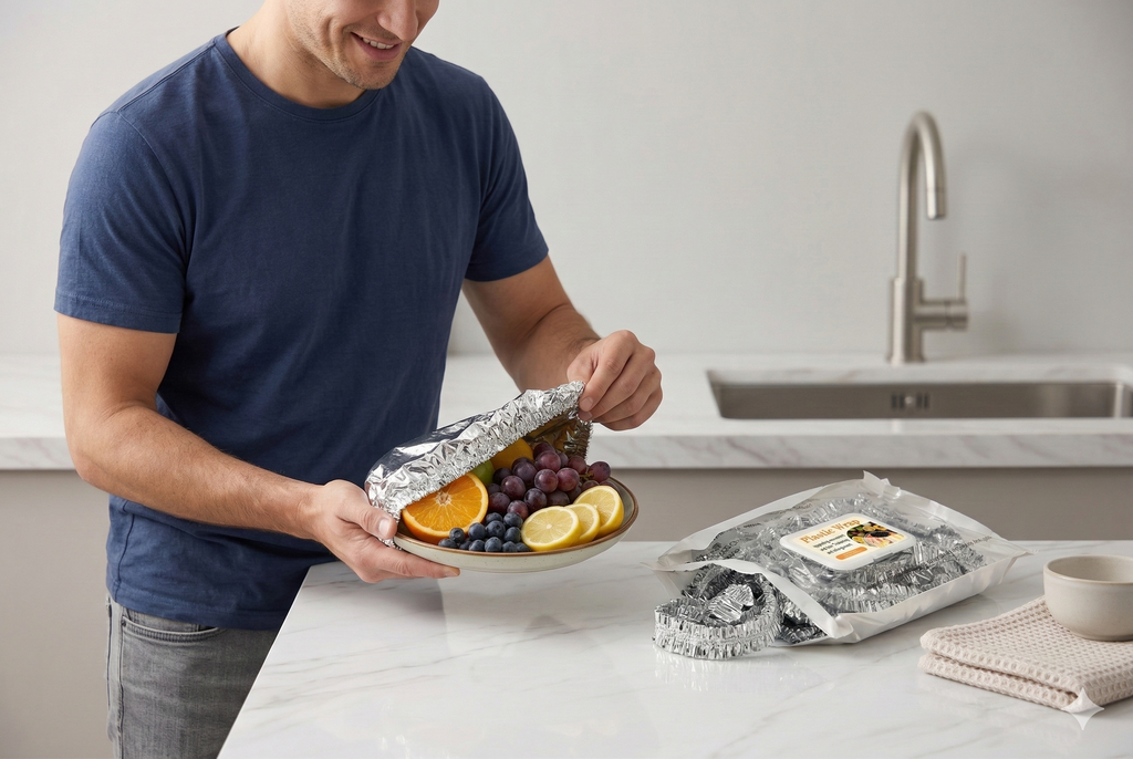 Elastic Aluminum Food Cover