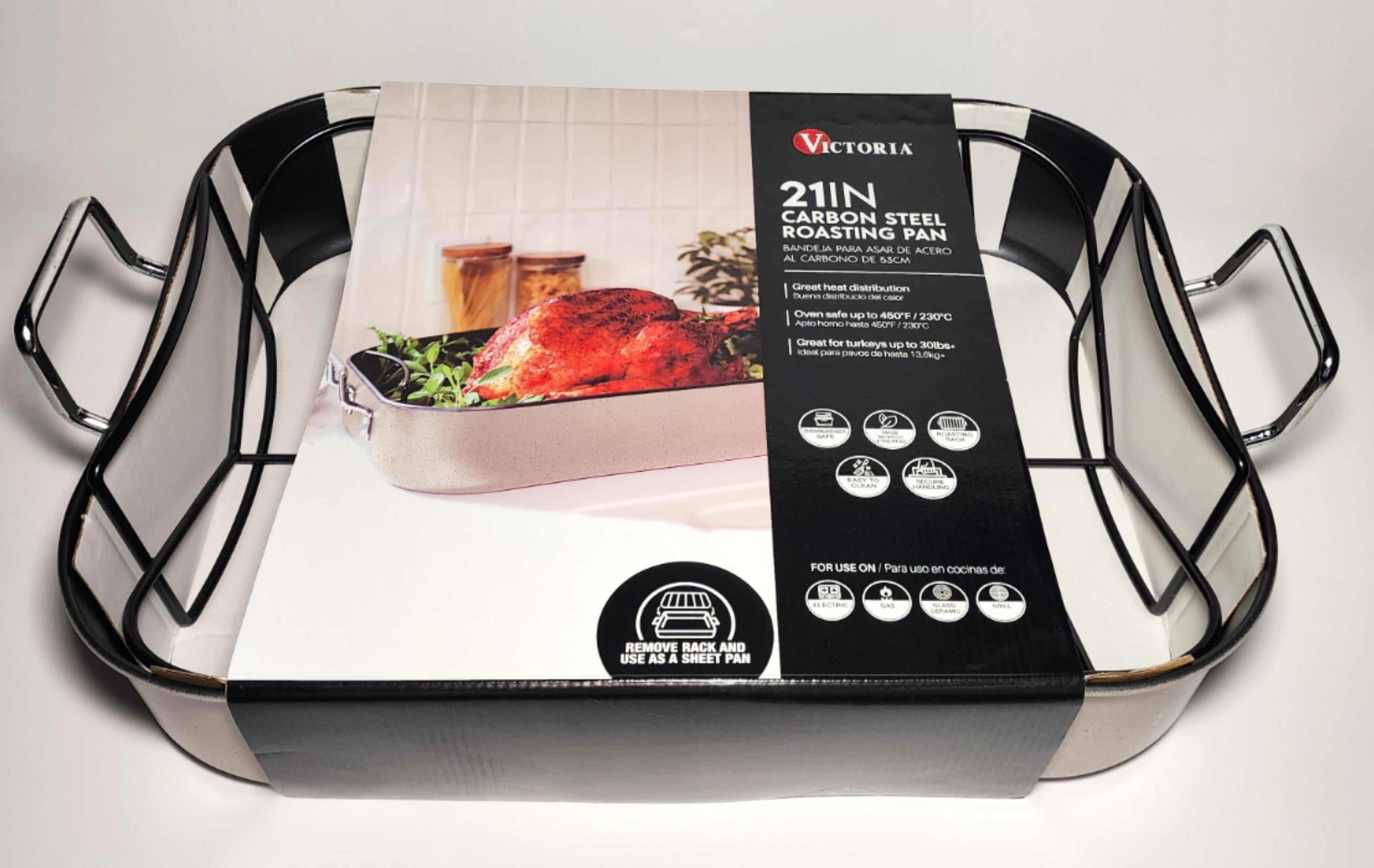 2-in-1 Carbon Steel Roasting Pan